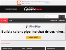 Tablet Screenshot of forum.magazyngitarzysta.pl